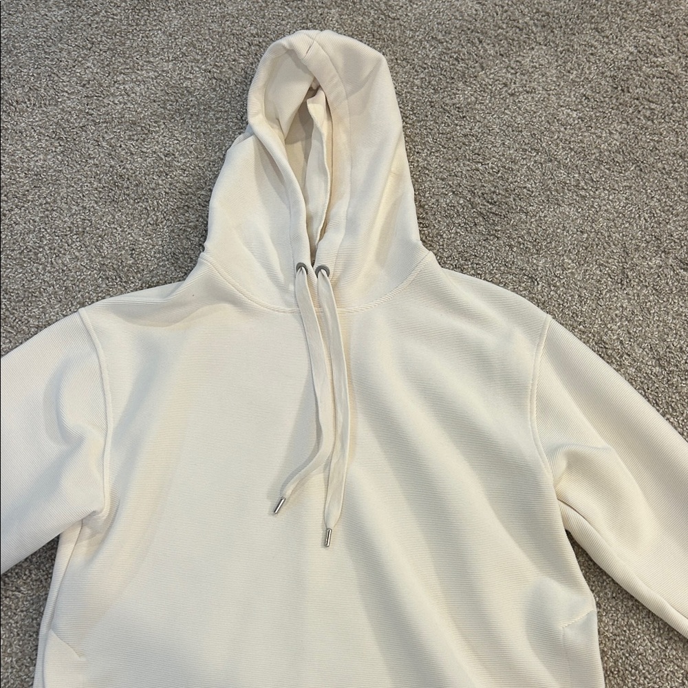 Women's Cream Hooded Sweatshirt Hoodie